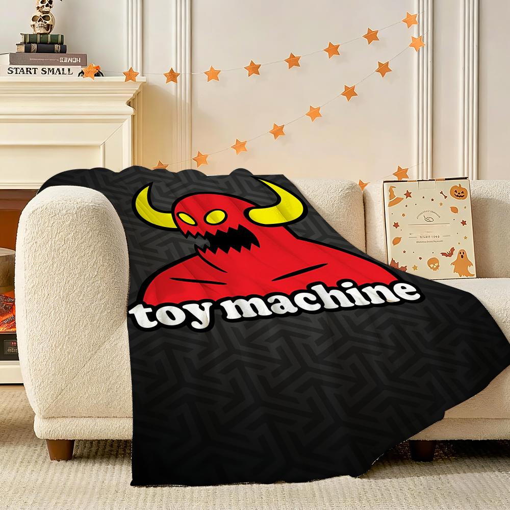 Toy Machine Throw 240g Lightweight Flannel Blanket, Soft Skin Throw Blanket for Sofa Bedroom 75X95CM