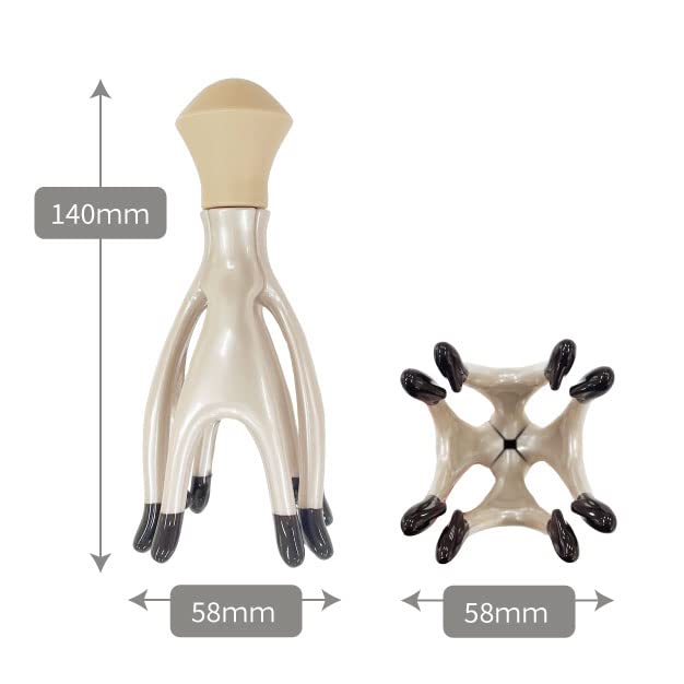 Vess MR17 Japanese-made Head Massager, Momilize Scalp Push, Patented Shape, Massage, Head Gua Sha, Head Spa (Push)