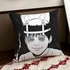 JJunji Ito Terror Horror Cushion Cover Reversible Soft Durable Pillow Cover Home  Car MultiScene Use for Daily Comfort