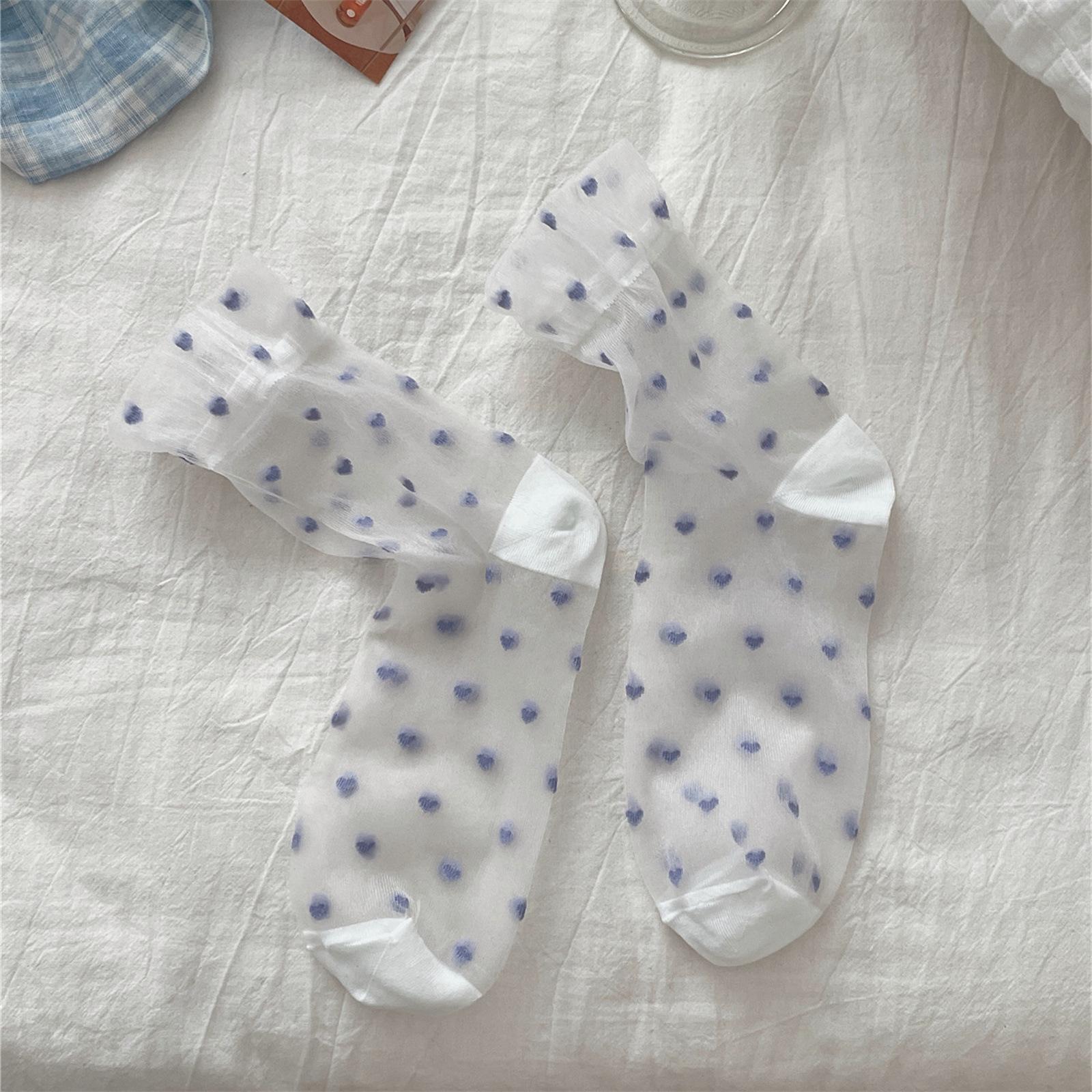 

Шелковые чулки в японском стиле: Милые красные носки-сердечки средней длины для женщин, дышащие короткие носки на весну/лето, 2026 Size 34-40