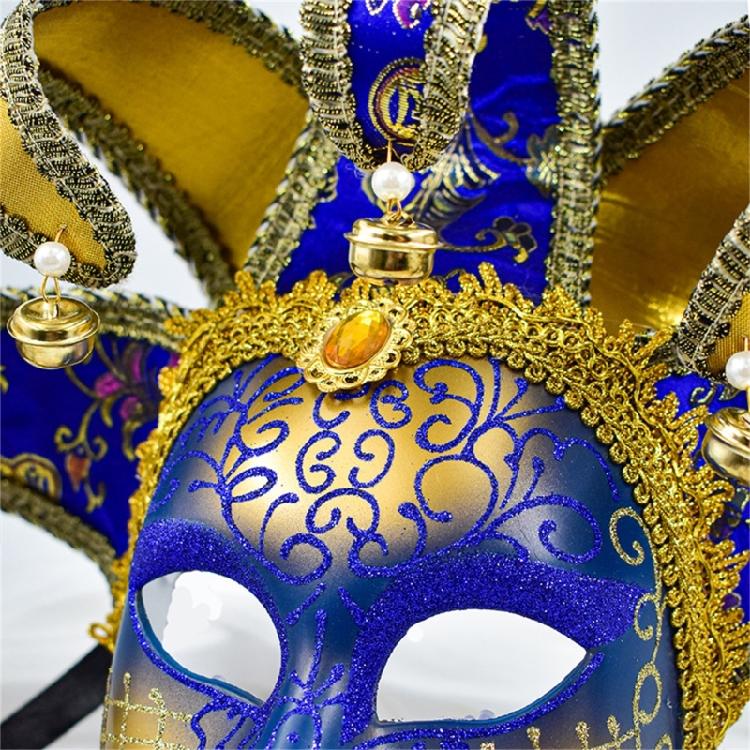 Narrenmaske Maskerade Maske Halloween Maske Party Maske Mardi Gras Maske Venezianische Komödienmaske für Karneval