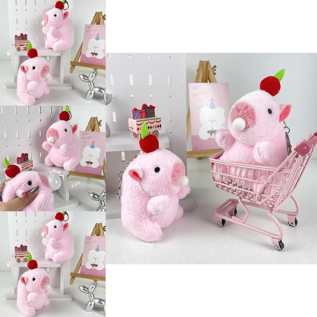 Creative Capybara Animal Plush Keychain Unique Bubble Blowing Design Perfect For Children
