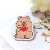 Cartoon Capybara Brooch Animals Cute Bag Pin Fashion Capybara Acrylic Badge