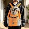 Portable Pet Carrier Backpack Breathable Mesh Dog Front Pack Double Shoulder Bag For Outdoor Travel Walking