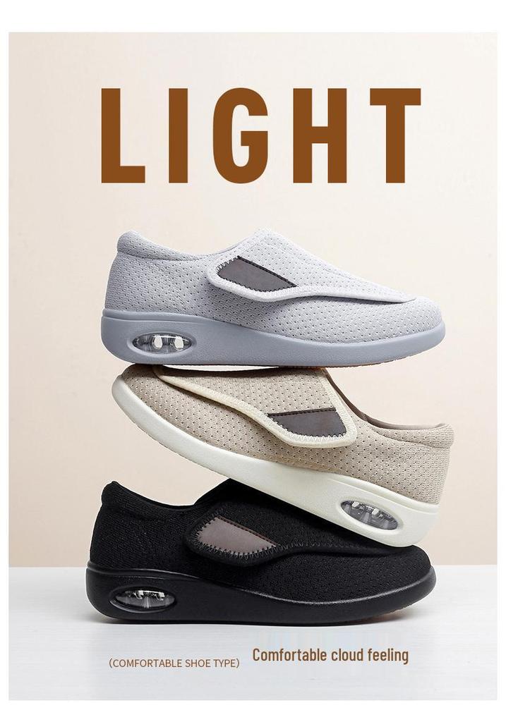 Scarpe da Passeggio da Donna 2025 in Rete Traspirante con Velcro - Suola Morbida, Comfort Casual