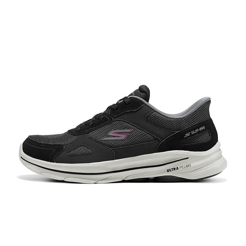 Skechers Go Walk 8 Comfortable Lightweight Low-Top Walking Shoes Women sneaker Black 125930-BKPK 36