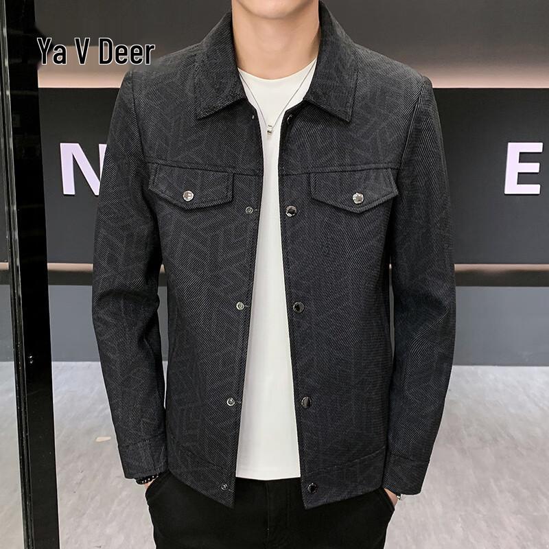 Yalu Men s Casual Fashion Lapel Jacket L