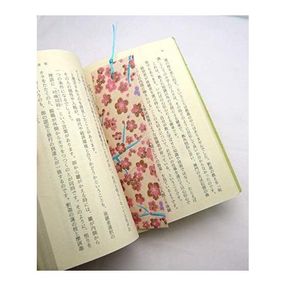 Washi Kawasumi Yuzen Washi Bookmark - Set of 6 - Warm Texture of Japanese Paper - Gentle on Fingers and Books - Popular Souvenir for Overseas - Also