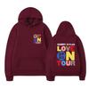 Love on Tour Print Fashion Sweatshirt Hip Hop Casual Tops Oversize Unisex Autumn Winter Fleece Streetwear Tops