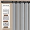 Yipan 3-Sided Magnetic Shower Curtain Set