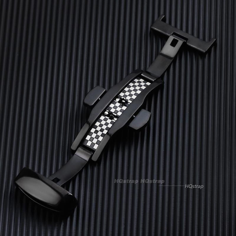 Stainless Steel Butterfly Buckle Polished Button Watch Clasps 16mm 18mm 20mm 22mm 24mm Watchbands Clasp Watch Accessories