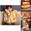 Weiches und flauschiges 3D-Simulations-Snack-Butterbrot-Kissen für Büro und Schlafzimmer