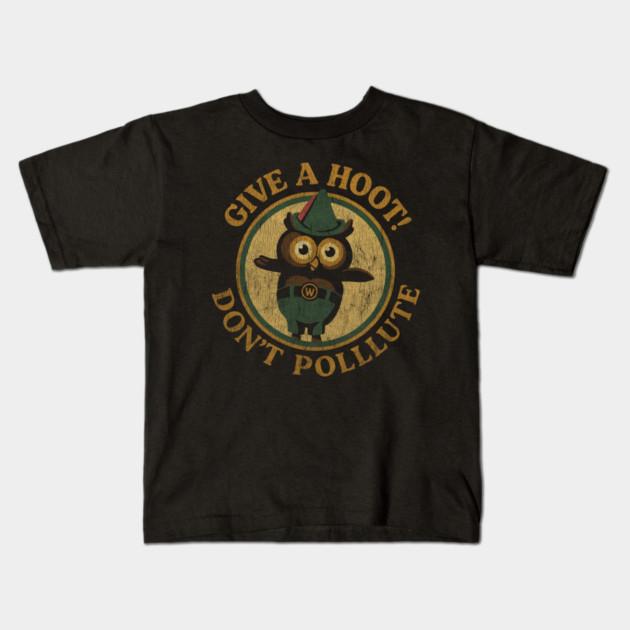 Boys Girls Soft Cotton Graphic Tees Woodsy The Owl Vintage Breathable Daily School Wear Kids T-Shirts