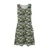 Lässiges Sommerkleid für Damen mit Taschen, Sommer-Boho-Strandkleid, Blumenblusen für Damen, T-Shirts, Kleid mit V-Ausschnitt, lockere Tank-Kleider