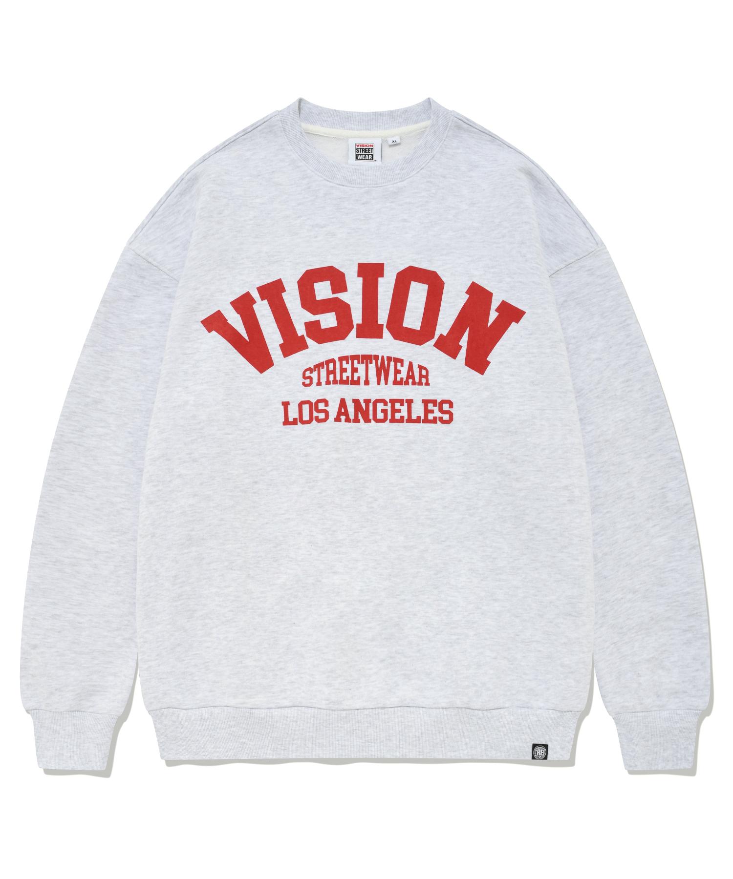 Vision Streetwear Vsw Arch Logo Crewneck Light Gray M