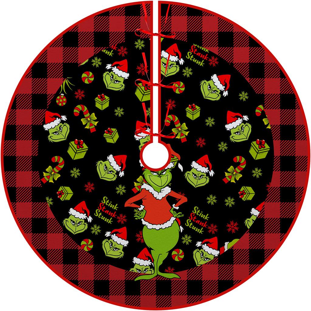 Ozdoba na choinkę dolna spódnica choinkowa obwód choinki nadruk kreskówkowy