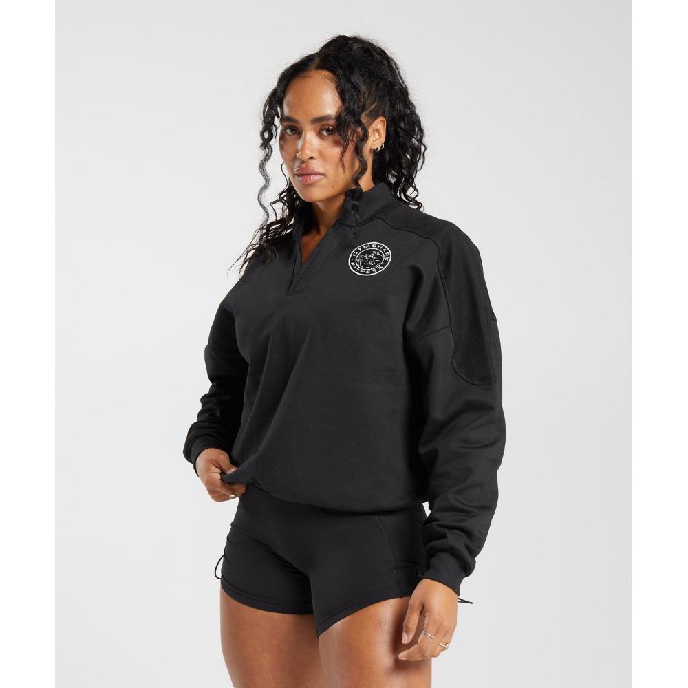 Gymshark Legacy Oversized Sweatshirt Black B5a9w Bb2j