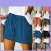 Stilvolle Damen Locker Mini Kordelzugshorts Mit Taschen Für Lässigen Komfort