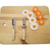 Vegetable cutter shape set DIY wooden handle fruit cutter mold biscuit cutter, used for food and fruit processing baking