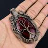 Tree Of Life Red Flash Labradorite Pendant, 999 Copper Wire Wrapped Jewelry, Gemstone Jewelry Pendant, Handmade Wedding Gift Jewelry