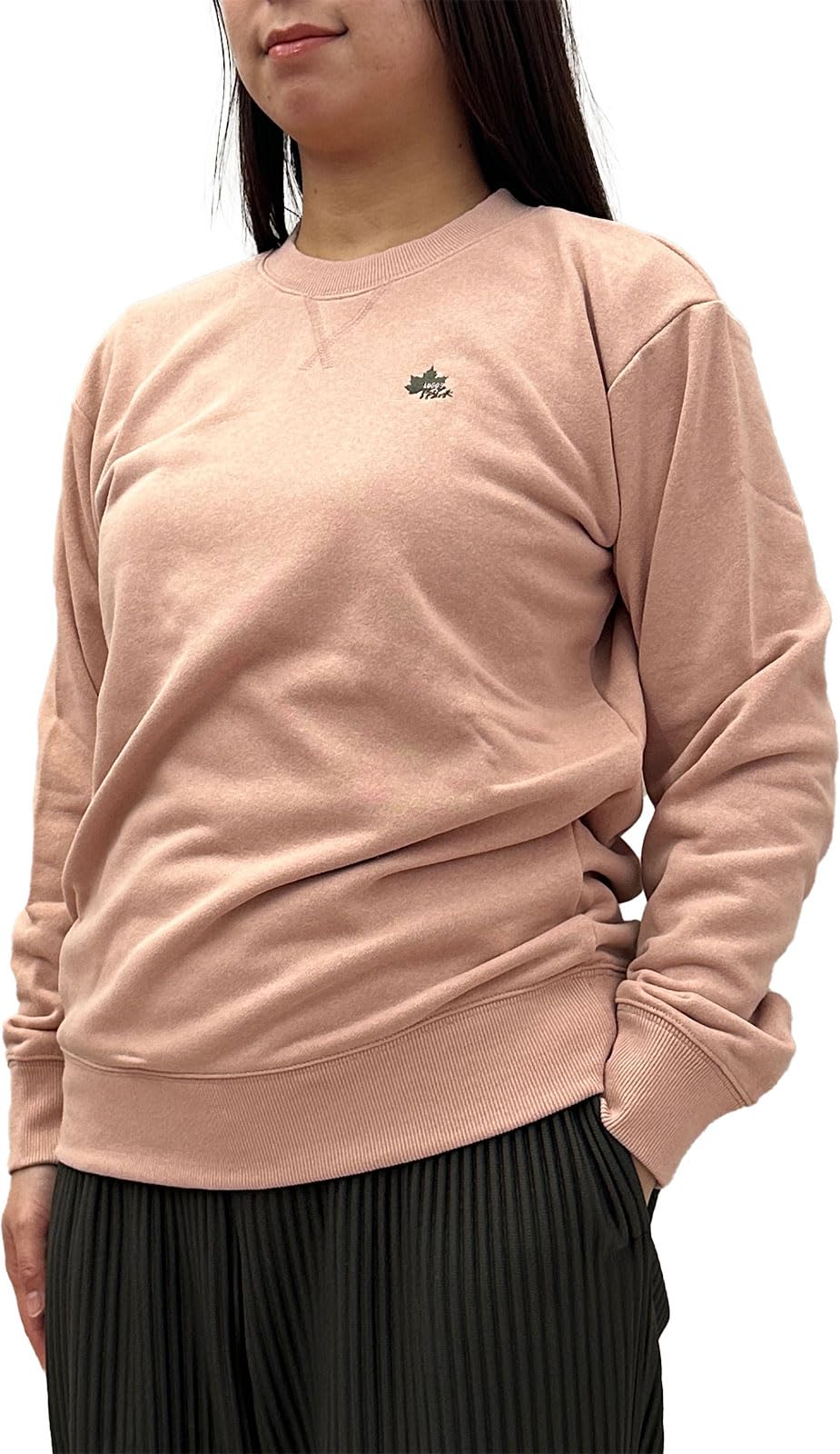 

Logo Spark Women s CVC Fleece OP Embroidered Crew Sweatshirt, Size M, Dark Pink