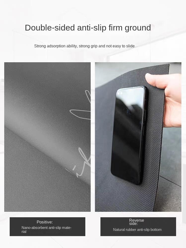VIKAMA2PC Kitchen Wipe-Clean No-Rinse Carpet Waterproof Oil-Resistant PVC Runner Door Mat Anti-Slip Anti-Fatigue Floor Mat