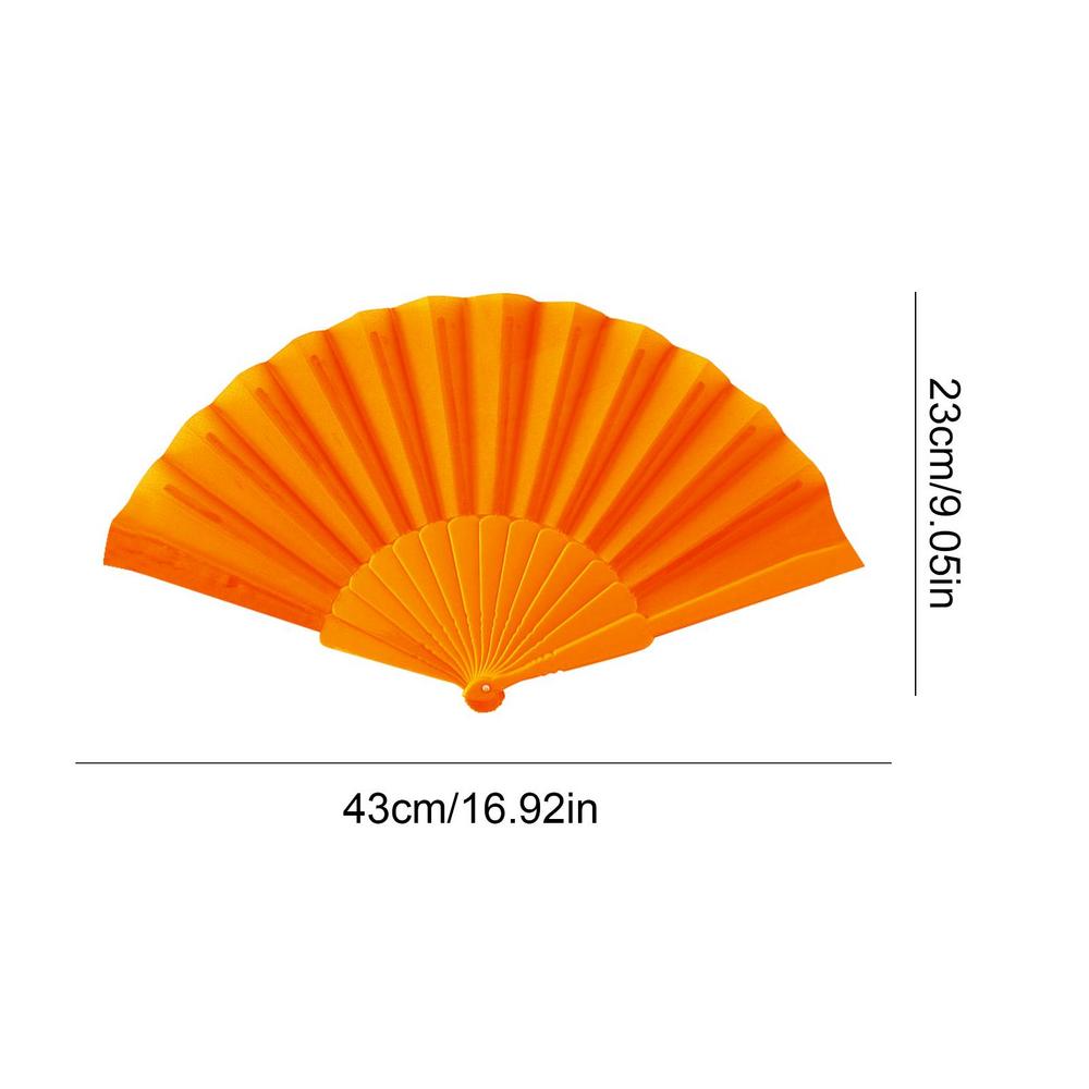 Plastic Bone Dance Fan Tai Chi Fan Yoga Kung Fu Performance Hand Folding Stage Fan Chinese Chinoiserie Wedding Party Decor