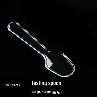 ZISIZ Disposable Plastic Ice Cream & Curry Spoons