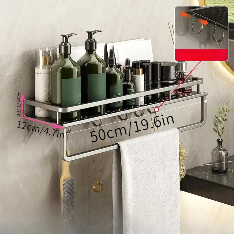 

Gun Gray Bathroom Storage Rack Towel Rack Storage, Cosmetic Stle, подходит для хранения предметов в ванной комнате, акриловая полка, держатель для мыла
