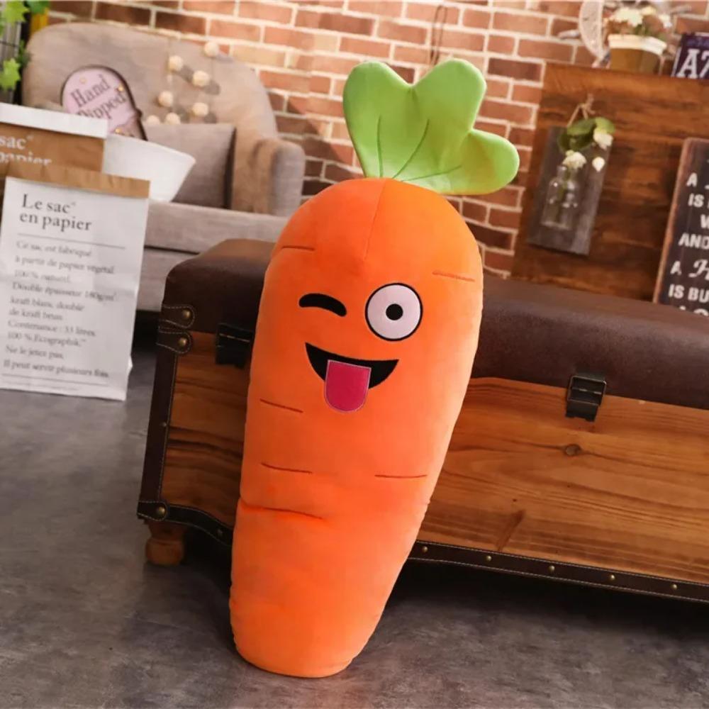 45-110 Cm Peluche Bambola Cuscino Lungo Carota Cuscino Compagno per Dormire Bambola Regalo di Compleanno e Natale