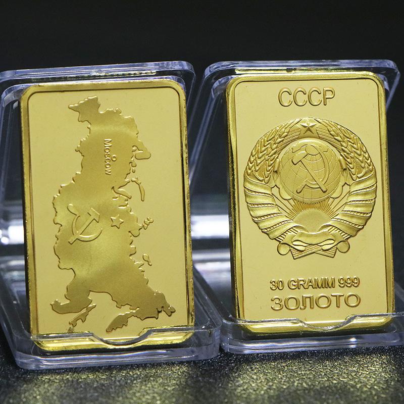 European USA Euro Gold Bar Fine Gold Commemorative Bullion Bar Collection