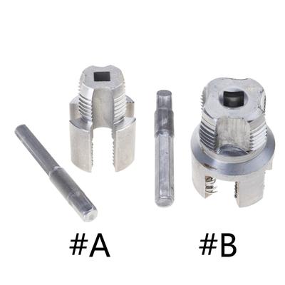 Tarraxas para Tubos Haste Sextavada Adequado para Furadeiras Elétricas 2 Tamanhos 1/2" 3/4" Robusta Ferramenta de Encanamento em Aço Carbono Para Casa