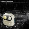 Smart Motion Induction LED Headlamp with Rechargeable Battery and Auto Sensor Night Walking Reading Repair Work and Camping