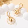 A Pair of Women's Earrings, Ccb Spherical Earrings, Fashionable and Simple Earrings, Suitable for Daily Wear and Vacation Wear