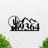 Metal Address Number Sign, House Number Plaque for Garden Door, Personalized Housewarming Gift, Home Exterior Decoration
