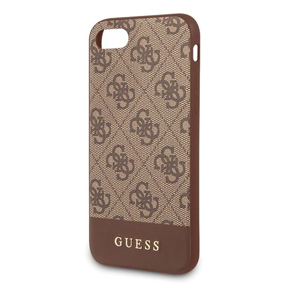 Guess Guhci8G4Glbr Iphone 7/8/Se 2020/ Se 2022 Brązowy/Brown Hard Case 4G Stripe Collection