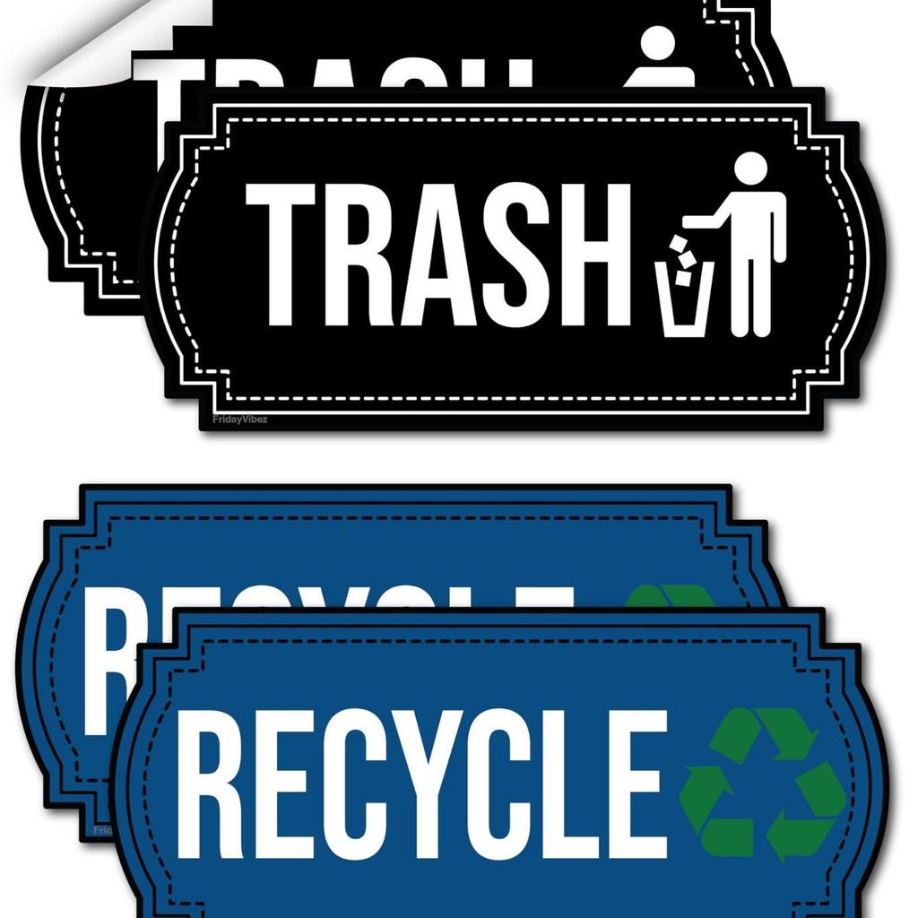 Large FridayVibez Waterproof Recycling Sticker/Decal 2024