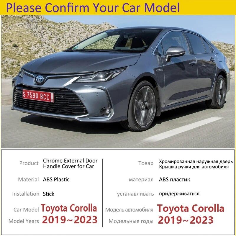 4x ornamente de acoperire pentru mânere cromate pentru Toyota Corolla Auris E210 2022 2023 Autocolante pentru accesorii auto mâner de stil auto