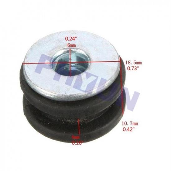 10 Peças Borracha e Aço para Moto para Carenagem Honda Yamaha Suzuki Kawasaki