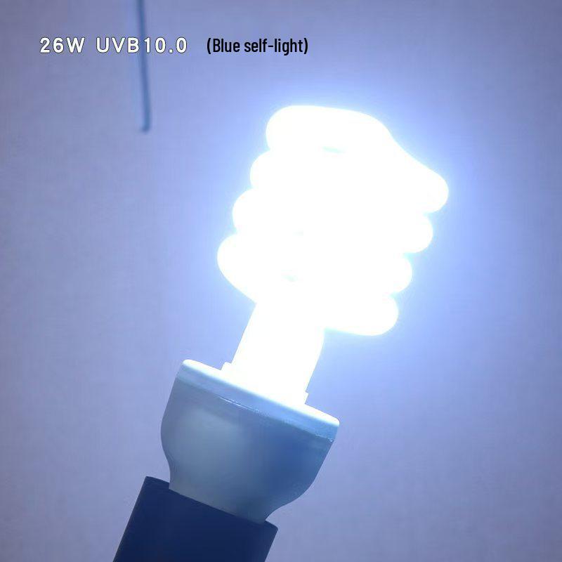 UVB Reptile Basking Lamp for Lizards, Turtles & Plants - 5.0/10.0 Calcium Supplement Ultraviolet Light