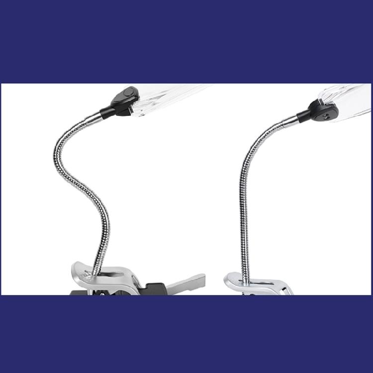 Lupe mit hellem LED-Licht Großartig für Leiterplatten Reparaturen Basteln Lesen mit Ständer und Klemme