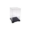 Octagon Figure Display Case, 12cm (W) X 12cm (D) X 20cm (H), Transparent Plastic