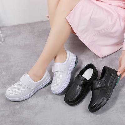 New Velcro Soft Sole Air Cushion Small White Shoes Professional Nurse Shoes Hospital Work Shoes Single Shoes Women's Shoes