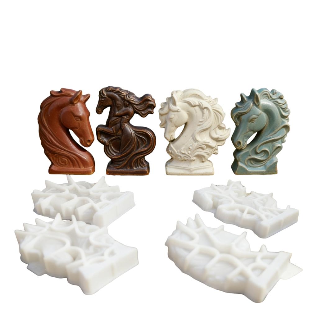 Candle Mold Food-Grade Horse Head Mold Soap Mold 3d For Home Decor Gifts Horse Lovers