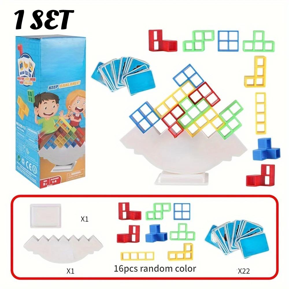 1set Strategy Balance Game, Stacking Challenge for Hand-Eye Coordination & Party Fun, Adult Team Building, Family Board Game