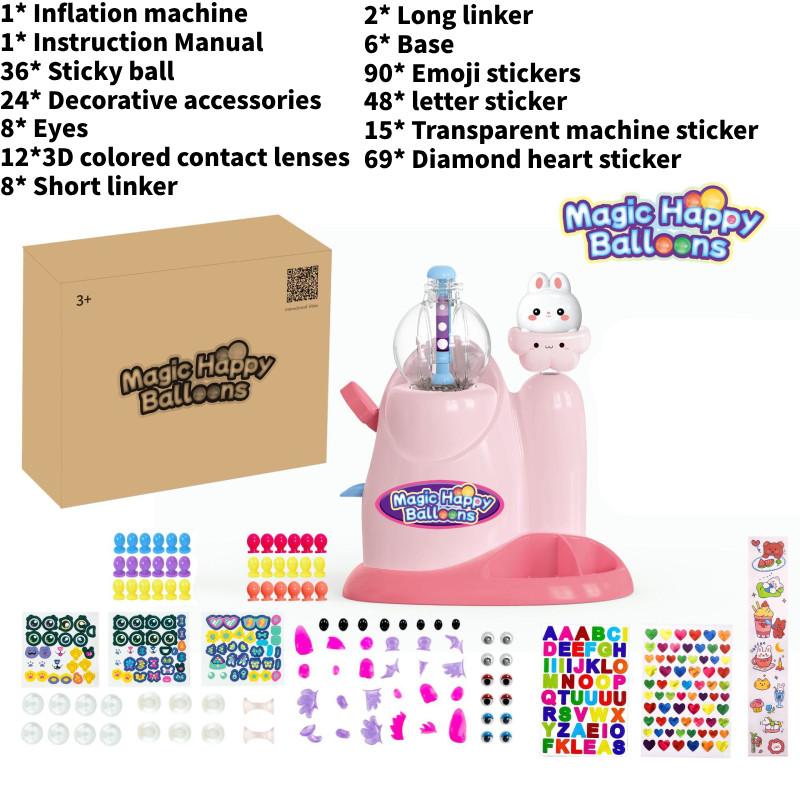 Crossborder Bobo Sticky Play Toy Diy Bouncing Ball With Bubble Maker For Kids