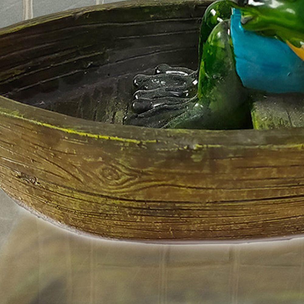 Mikro-Landschaft Harz Frosch Statue Niedliche Wasserdichte Tier Skulptur Cartoon Miniaturen Figur Fischteich