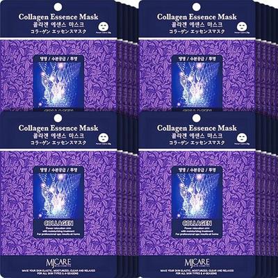 Collagen Essence Mask Pack 50 Sheets, Wrinkle Improvement, Transparent Moisturizing