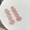 Women Short‑Style Press‑On Nails Pure‑Handmade Pink Gradient Aurora Bear‑Butterfly Phototherapy False Nail Patches