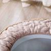 Household Double-sided Fabric Lace Toilet Seat Cover Thickened Waterproof Zipper Type Universal All-inclusive Toilet Seat